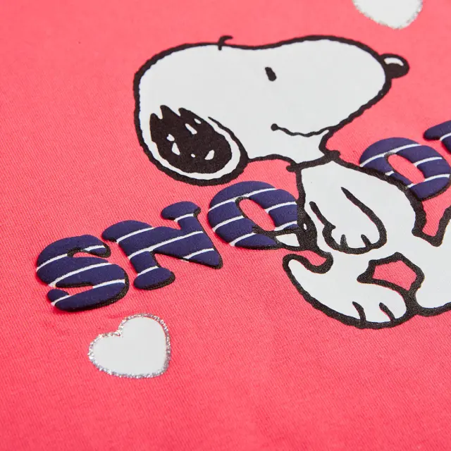 Μπλούζα Snoopy με ανάγλυφα γράμματα 2