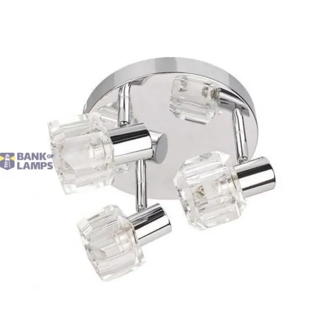 Wall and Ceiling Fixture GLASO EL-3O G9 3x40W chrome, 3 points