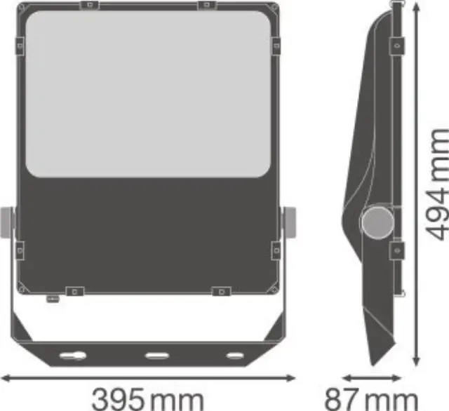Προβολέας FLOODLIGHT PERFORMANCE ASYM 45x140 200W 3000Κ IP65 Μαύρος OSRAM LEDVANCE 2