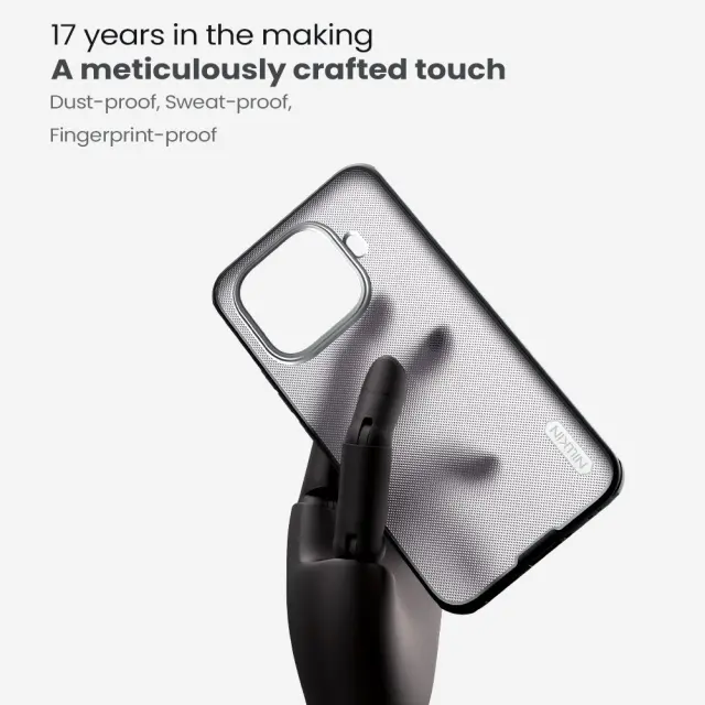 Nillkin Super Frosted PRO Back Cover for Xiaomi 15T Pro Transparent Black 3