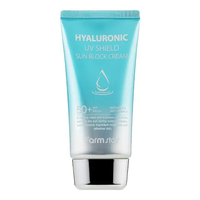 Farmstay Hyaluronic UV Shield Sun Block Cream Αντηλιακό Προσώπου με Υαλουρονικο, 70gr