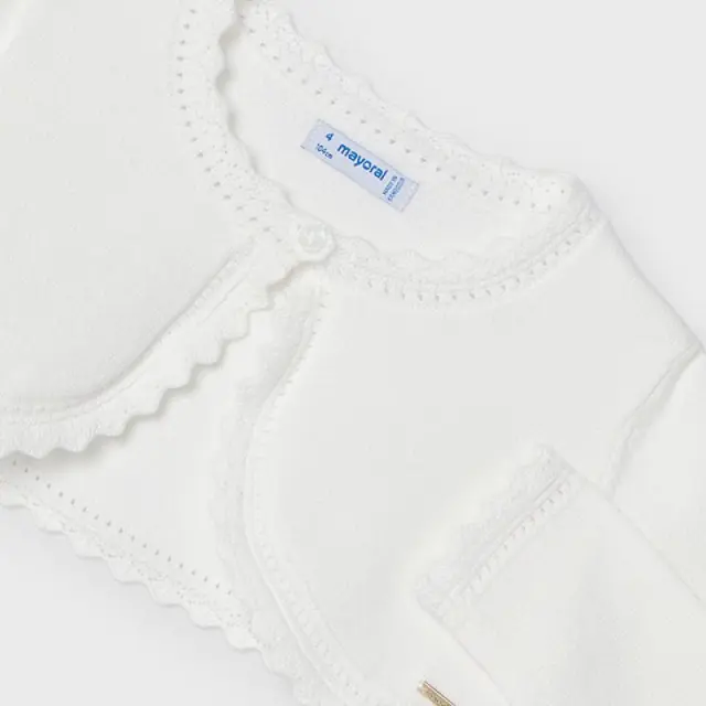 Mini 2 έως 10 ετών Ζακέτα μεταλλιζέ κλωστή Better Cotton ecofriends εκρού 2
