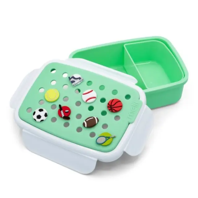 Melii Bento Φαγητοδοχείο Με Charms 0.88Lt Πράσινο MEL27610 2