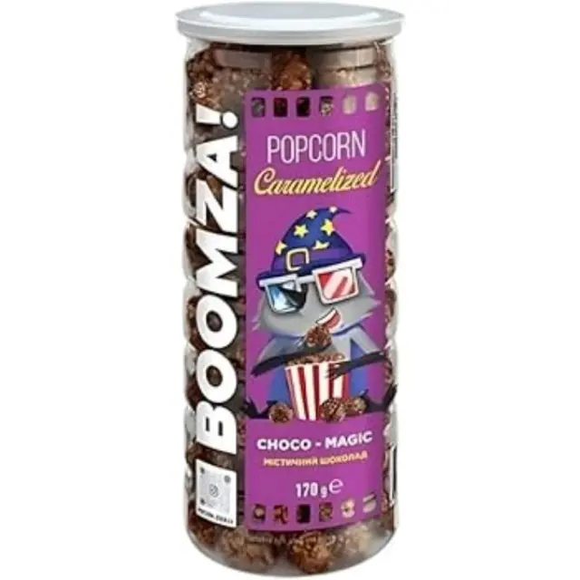 Boomza Caramel Pop Corn Royal Choco Magic 170gr