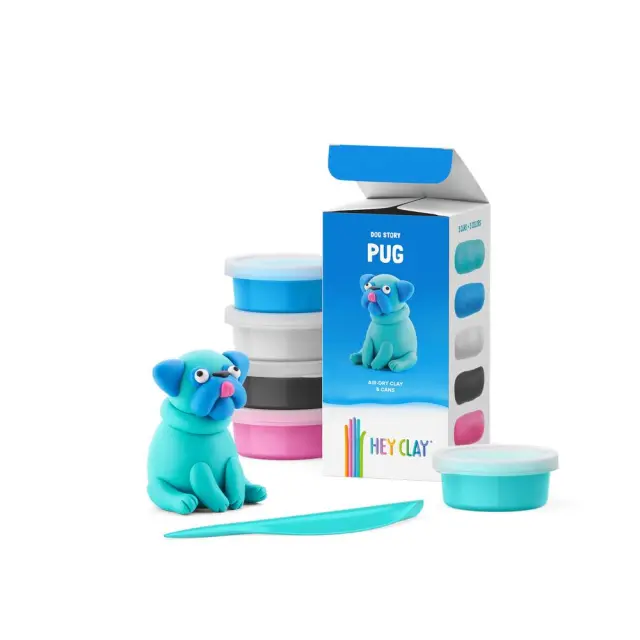 Hey Clay Κατασκευές από Πολύχρωμο Πηλό Pug (3+ ετών) 50189