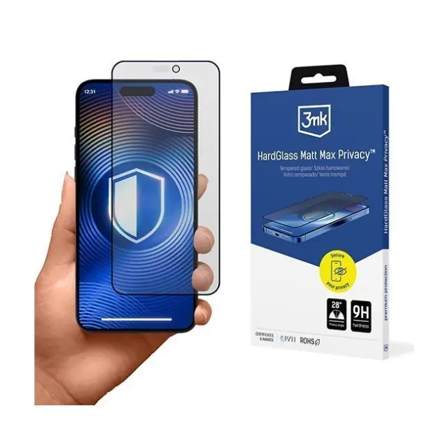 3mk Screen Protection HardGlass Matt Max Privacy Apple iPhone 16 Pro