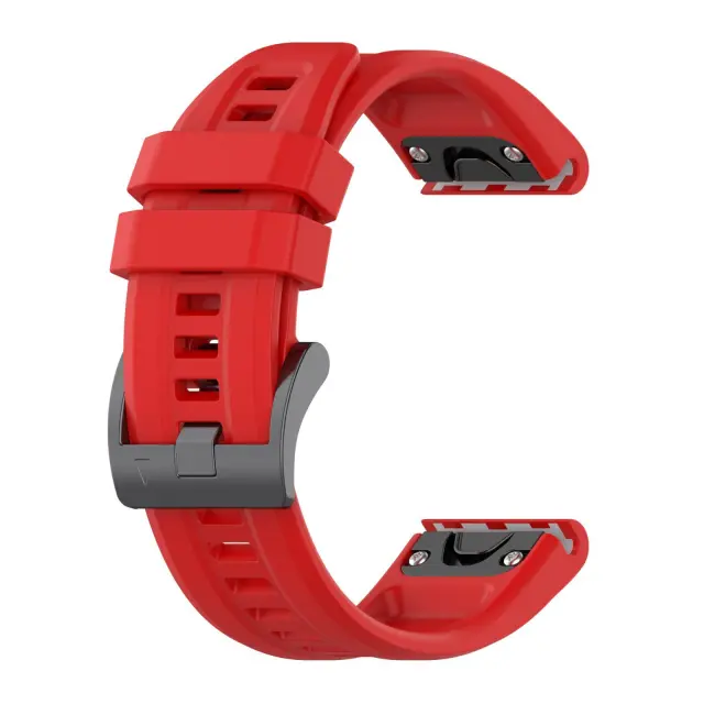 Λουράκι Σιλικόνης Silicone Strap Για Garmin Fenix 5/6/6 Pro/7/8/9 (47mm) - Κόκκινο (Series 7 Look) OEM 2