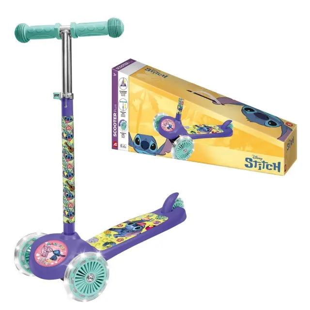 Scooter Plus Disney Stitch με Φωτιζόμενες Ρόδες (5004-50277) 2