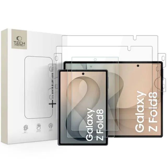 Tech-protect Easy Set Foil & Glass Fit+ 4in1 Galaxy Z Fold 8 Clear
