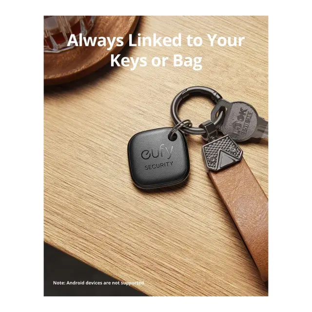 Anker® Eufy Security SmartTrack Apple Find My Tracker 2Pcs- Black 2