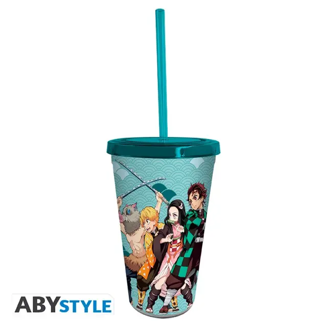 Ποτήρι/Φιγούρα/Στίκερς DEMON SLAYER Pck Tumbler with straw 470ml/Acryl/Stickers ABYPCK284 2