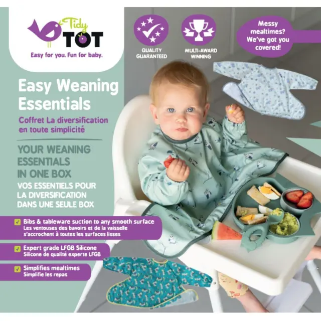 Σετ Easy Weaning Essentials Cover & Catch Owl - Tidy Tot 3
