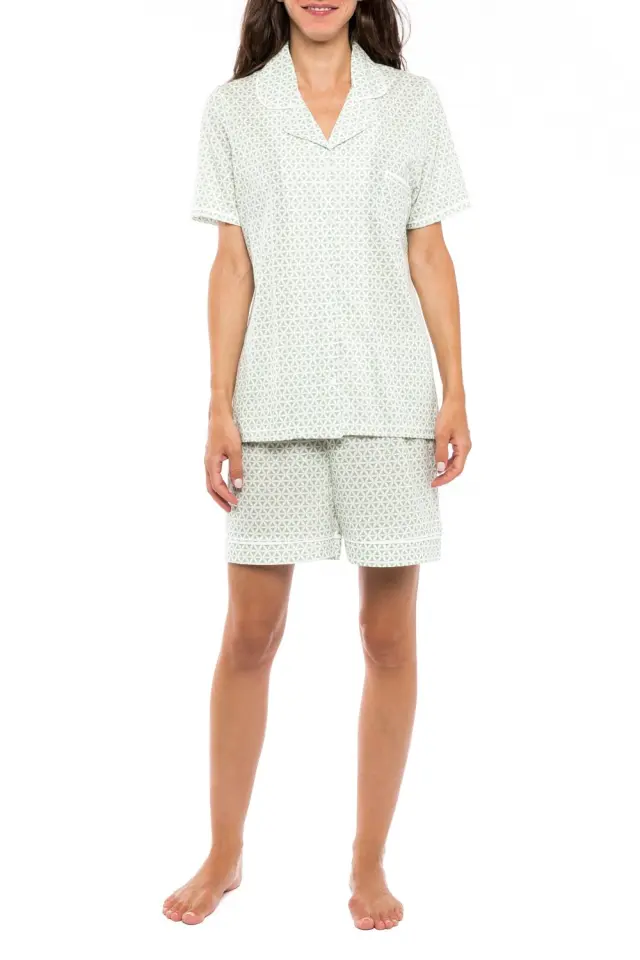 S1110 - Type - PYJAMA GREEN GEOMETRIC