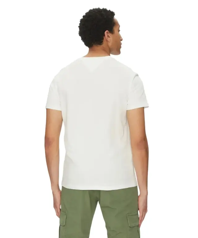 Tommy Hilfiger - Ανδρικό T-shirt Signature Dna Tee Ext Regular Fit DM0DM20817-YBL Λευκό 2