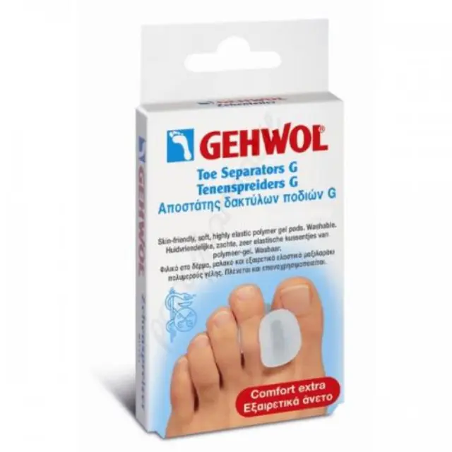Gehwol Toe Separator G Small Αποστάτης Δακτύλων Ποδιού Τύπου G Μικρό Μέγεθος, 3τμχ