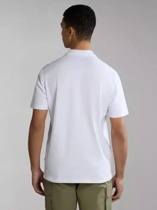 Napapijri - Ανδρικό T-shirt Polo Ealis SS Regular Fit NP0A4H8B-002 Λευκό - 3XL 2