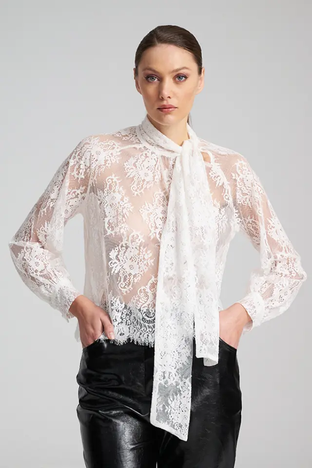 Tereza Lace Blouse με Φιόγκο TEREZA BLOUSE - XS 3