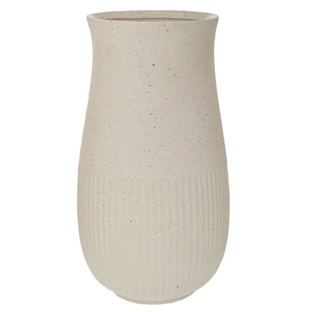Βάζο κεραμικό λευκό 22x40cm Iliadis 90073