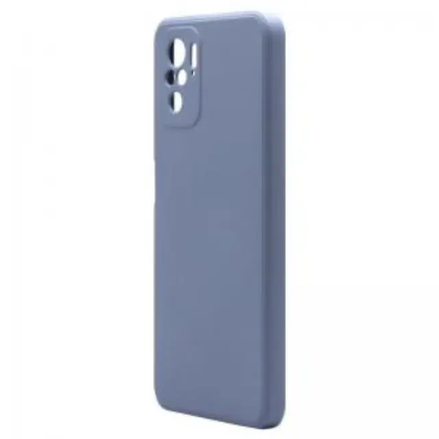 Θήκη Liquid Silicon inos Xiaomi Poco M5S/ Redmi Note 10/ 10S L-Cover Γκρι-Μπλε N55566 2