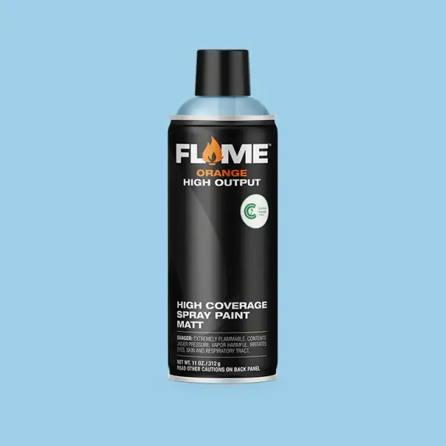 Flame Orange Spray Paint 400ml FO-502 Lighting Blue