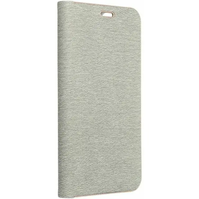 Θήκη Forcell Luna Book Δερματίνης Ασημί (Galaxy A72)