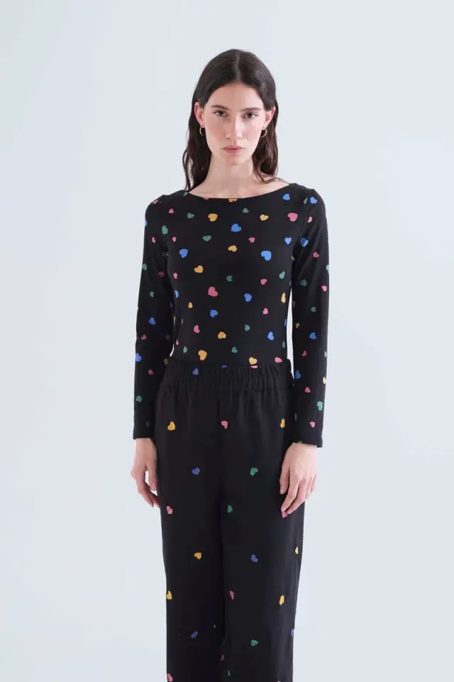 COMPANIA FANTASTICA BLOUSES (63C/11045 BLACK) - XL