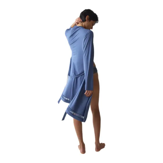 Triumph Γυναικεία Ρόμπα Comfort Allure, Χρώμα Indigo Veil 2