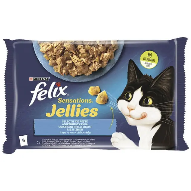 Felix Sensations Jellies Fish 4x85gr