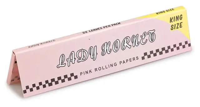 Lady Hornet Χαρτάκια Pink - King Size Slim 50φ.