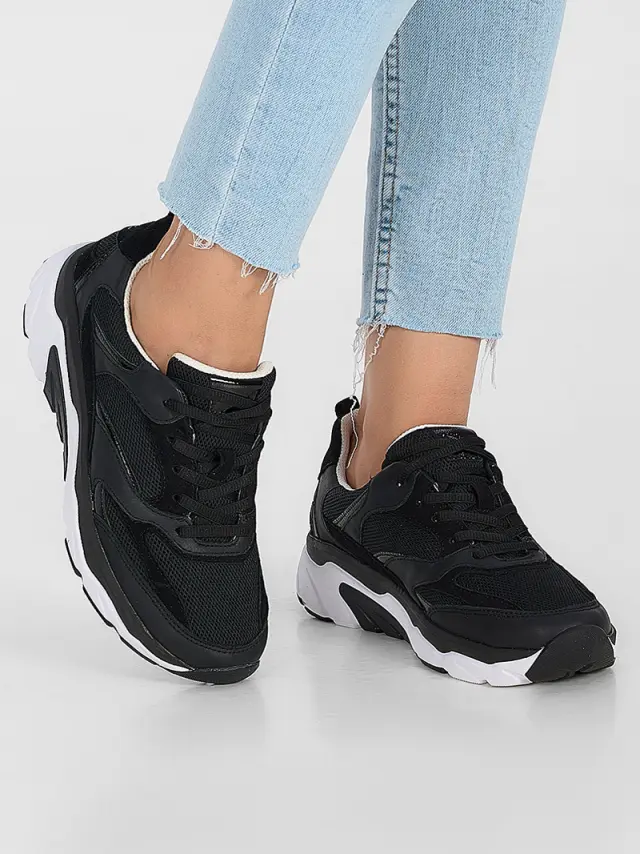 Gabor Sneakers Γυναικείο δέρμα/ύφασμα Μαύρο GAB/66936 57-BLACK 2