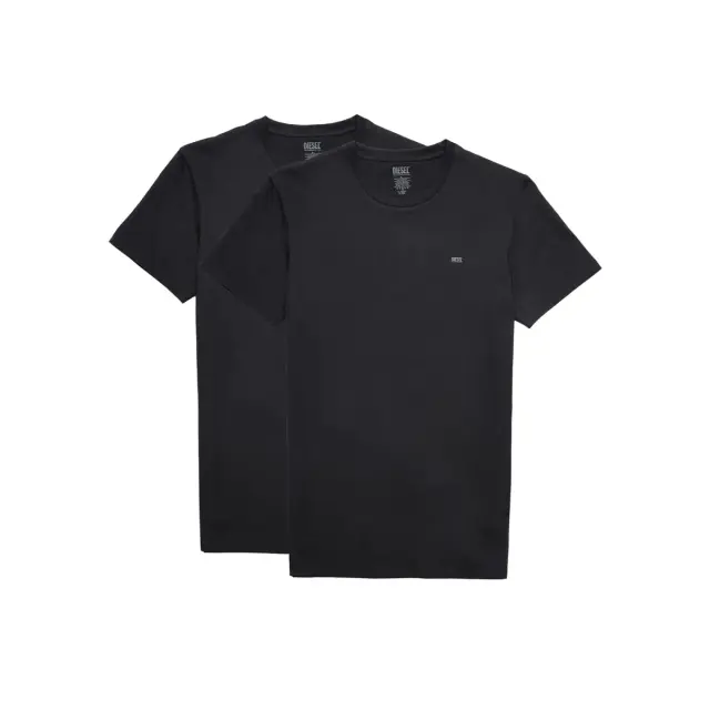 Diesel Ανδρικό Φανελάκι T-Shirt Randal Tube Logo Print - Διπλό Πακέτο, Χρώμα Μαύρο - M