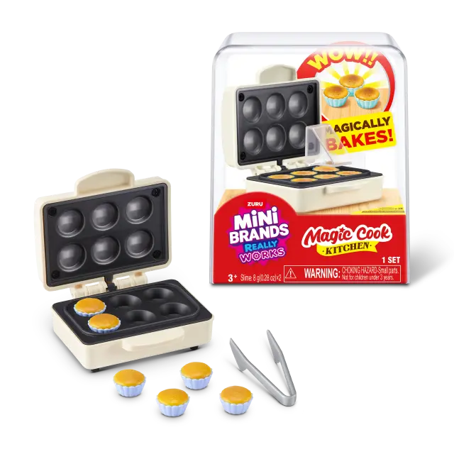 Mini Brands - Magic Cook Kitchen S1 - CupCake Maker - Toys