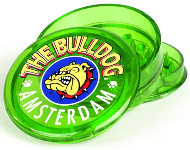 The Bulldog Amsterdam Grinder Διάφανο Πλαστικό Πράσινο 60mm - 3 Parts