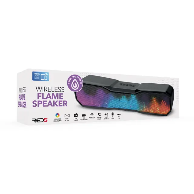 The Source/Red5 Wireless Flame Speaker / Ηχείο Bluetooth με LED εφέ φλόγας