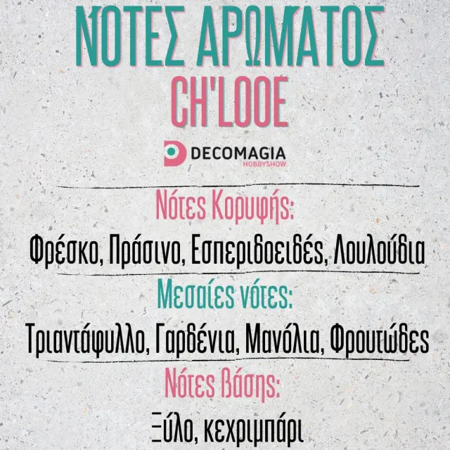 Άρωμα για κερί και σαπούνι 50ml, Ch'looe 2
