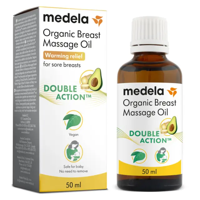 Medela Βιολογικό Λάδι Μασάζ Στήθους Vegan με Ginger 50ml