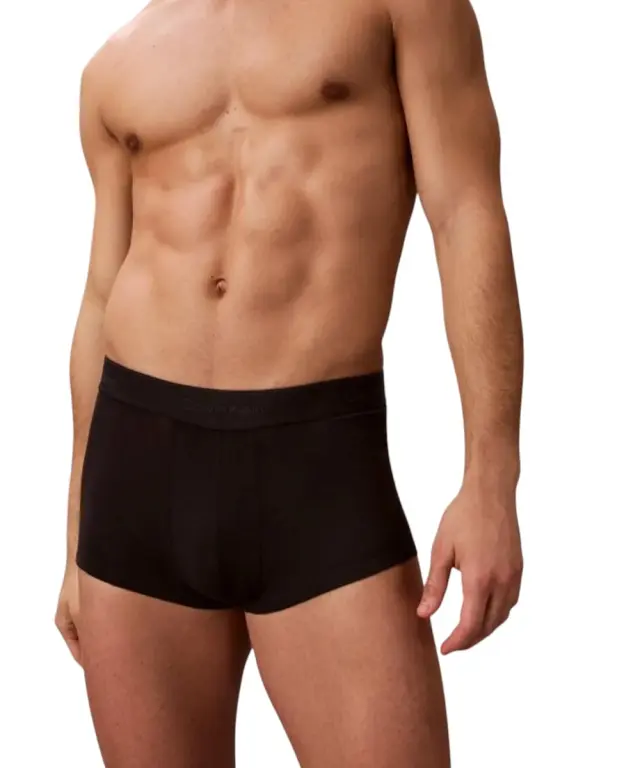 Calvin Klein - Ανδρικά Μποξεράκια 3Pack Icon Cotton Stretch LV00NB4389-40I Μαύρο - S 3