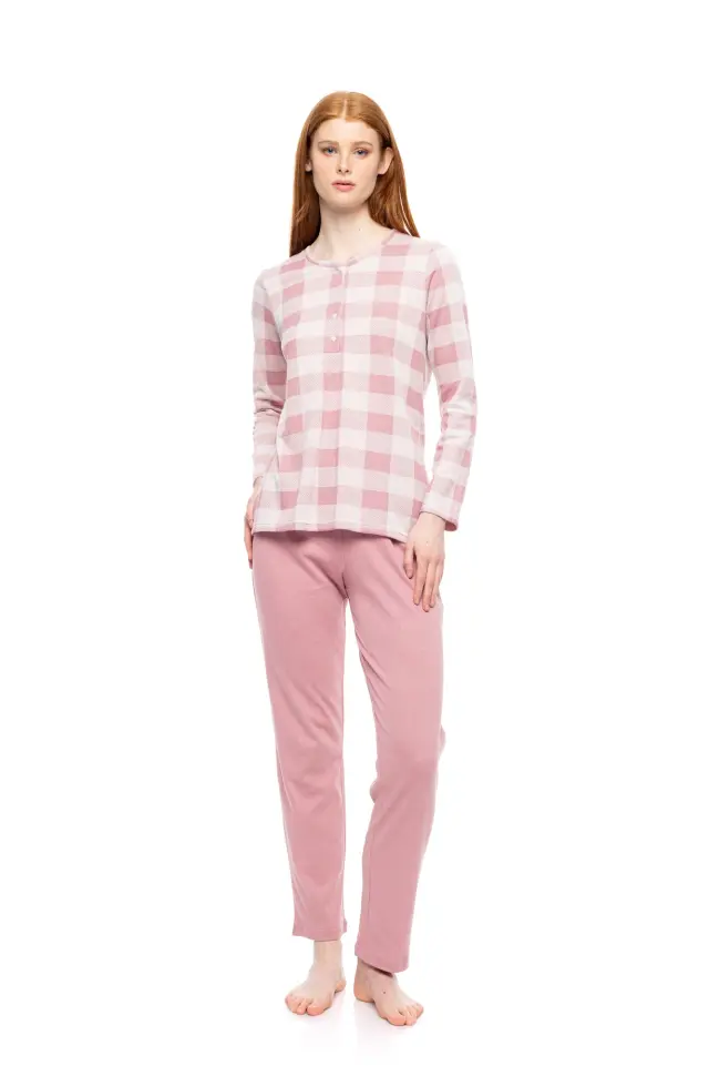 W1787 - Type - PYJAMAS JACQUARD ROSE PLAID 2