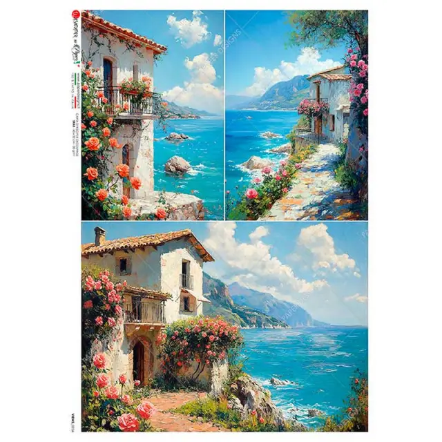 Ριζόχαρτο για Decoupage PaperD, Τοπία, VIEWS_0236, A3, 29.7x42cm