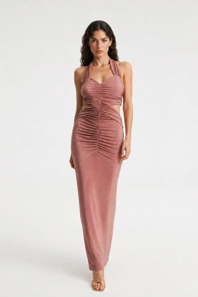 Maxi Halter Φόρεμα με Cut-Out KENAN DRESS - XS 2