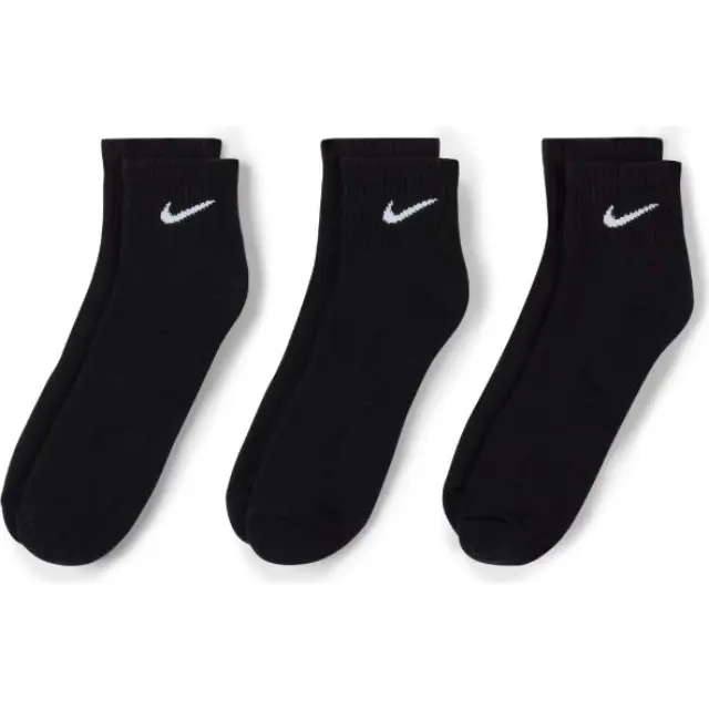 Nike Everyday Cushion Ankle (3Pair) (SX7667-010) - Μαύρο - 38-42 3