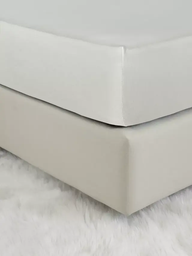 Σεντόνι 120x200+40 Ημίδιπλο Jersey Nima Tender 100% βαμβακερόΜε Λάστιχο- Oat Beige