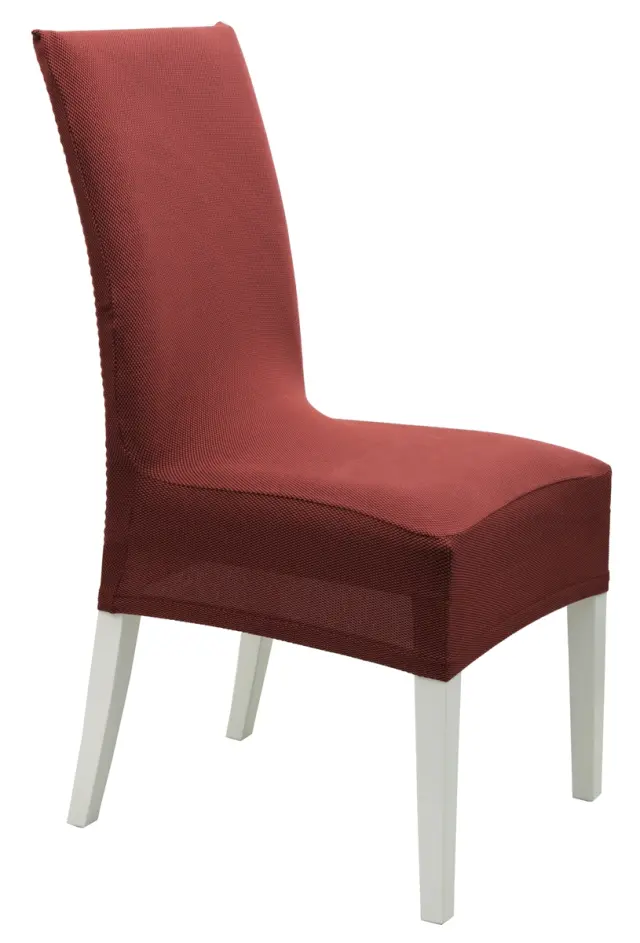 Κάλυμμα Καρέκλας Ελαστικό Κοντό Viopros Elegant Μπορντώ