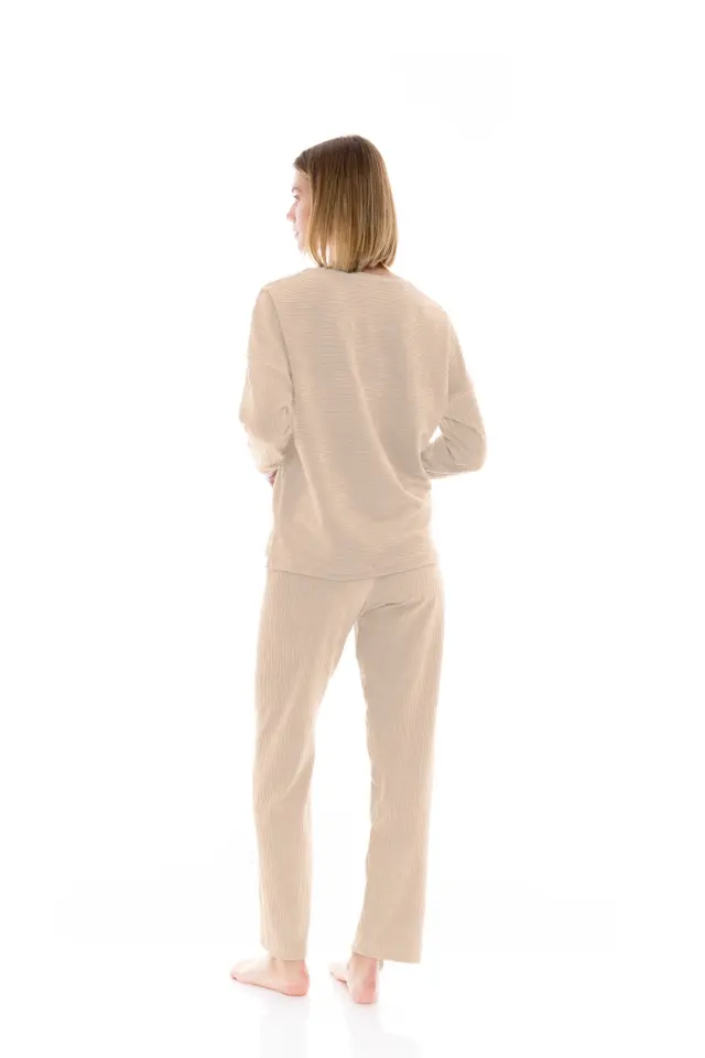 W1445 - Skin - PYJAMA VELVET STRIPE - XL 2