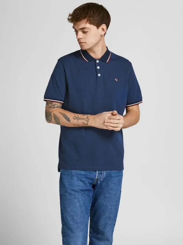 JPRBLUWIN POLO SS NOOS Navy Blazer