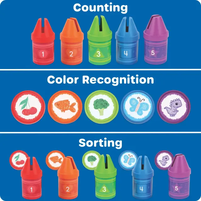 Learning Resources Counting Crayons Εκπαιδευτικό Παιχνίδι Αρίθμησης & Αντιστοίχισης (18+ μηνών) LER9812 3