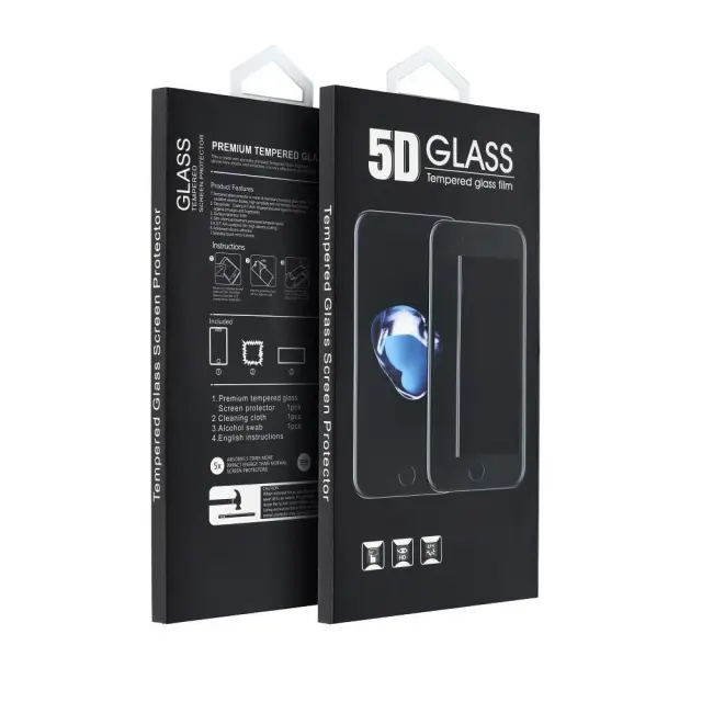 Tempered Glass 5D Full Glue Black Full Face (iPhone 13 mini) 2