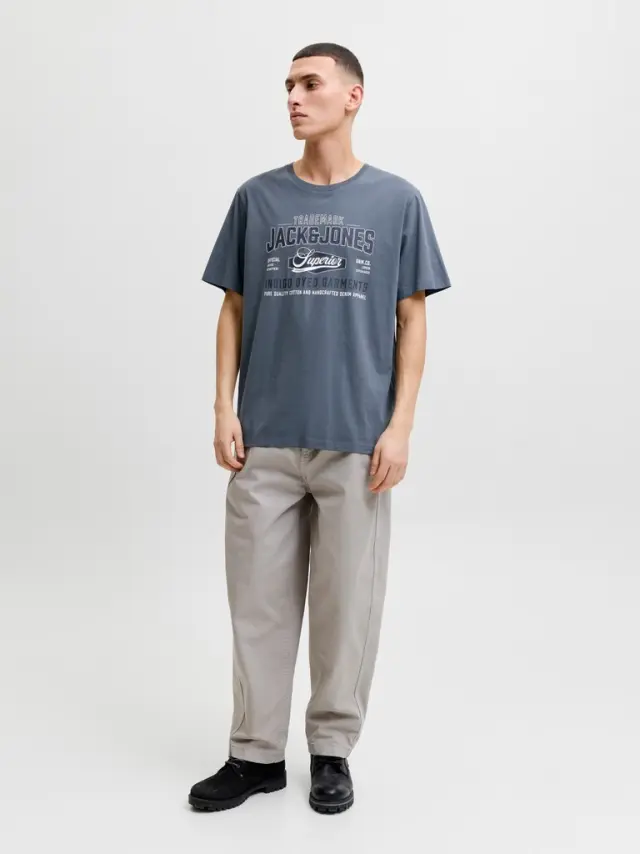 JJELOGO TEE SS O-NECK 2 COL AW26 SN - Turbulence 2