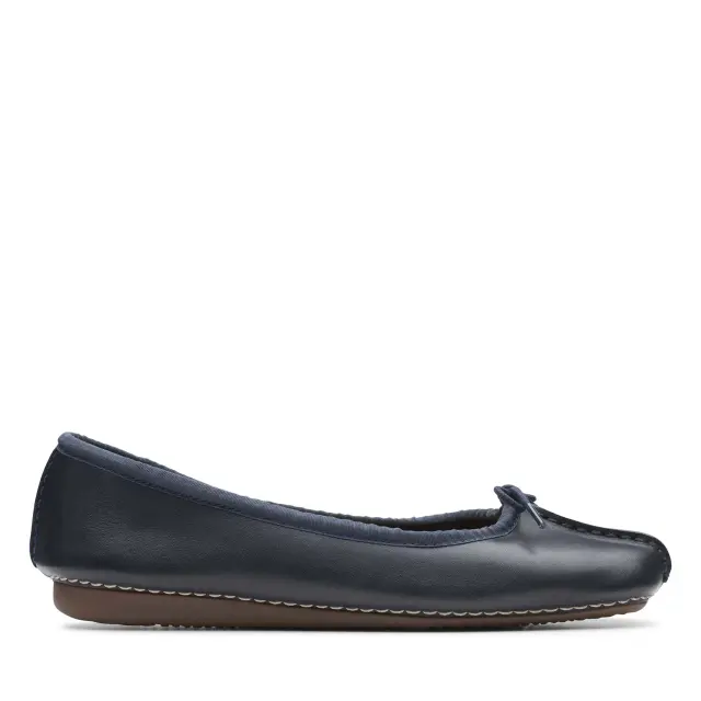 Clarks Freckle Ice Navy Leather Navy Leather - 37