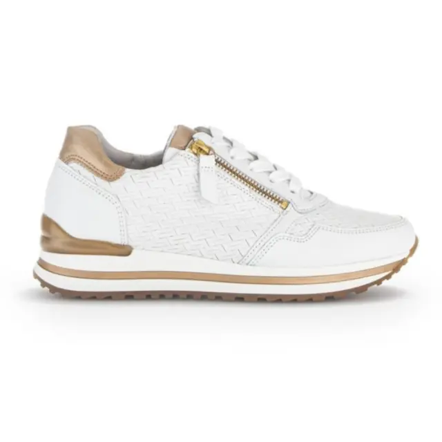 Gabor Sneakers Γυναικείο δέρμα Άσπρο GAB/66528 80-WEISS/PLATIN